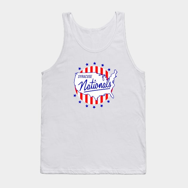 Historical Syracuse Nationals Basketball 1950 Tank Top by LocalZonly